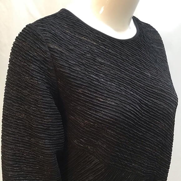 🆕NEW! Black Silver and Gold Metallic Sheath Dress - Picture 13 of 16